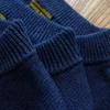 Sauce Zhan Mens Sweater Pullovers Sweater for Man Cotton Indigo Fadeable Knitted Sweater  Regular Fit 3