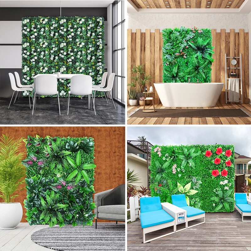 Faux Eucalyptus, Greenery Backdrop, Adequado Para Jardim Interior e Exterior, 16x24