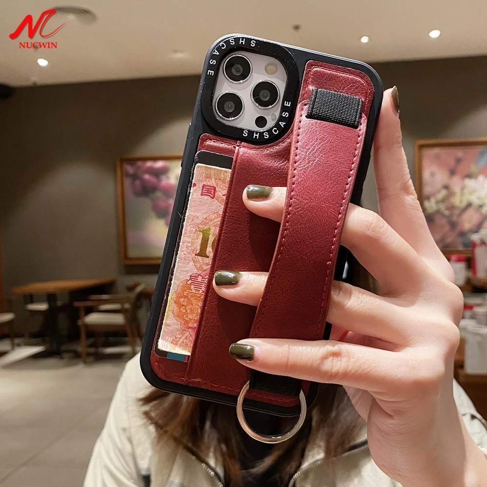 Wrist Strap Iphone Se 2020 Wallet Case Leather Detachable Leather