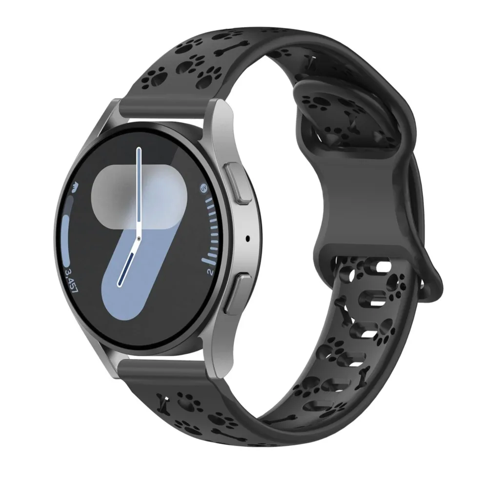 Engraved Dog Paw Band - Smartwatch Bracelet Strap, 20mm/22mm