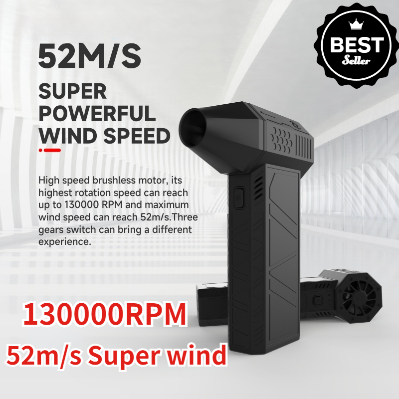 130,000 RPM Handheld Brushless Motor 3nd Generation X3 Violent Blower Mini Turbo Jet Fan Wind Speed 52m/s industrial Duct Fan