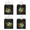 Custom Cool Math Rubix Rubik Player Cube Facial Tissue Box Cover Square Rubics Math Lovers PU Leather Tissue Box Holder for 2