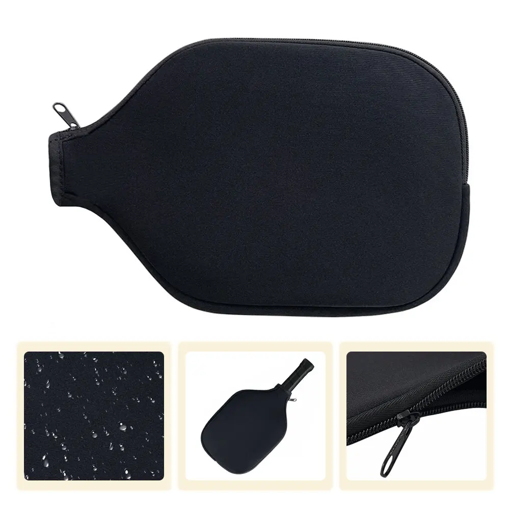 Pickleball Paddle Cover Black Fits Most Paddle, Racket Storage Carrier Waterproof Pouch Paddle Case Pickleball Racket Cover