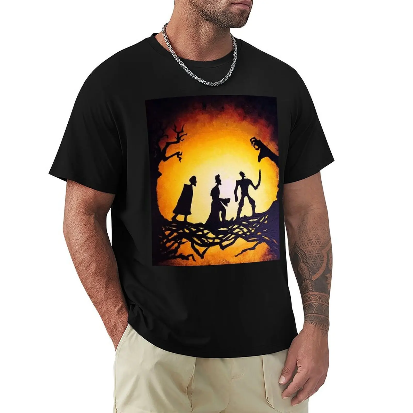 

horror T-shirt anime tops boys whites shirts graphic tees mens t shirt graphic
