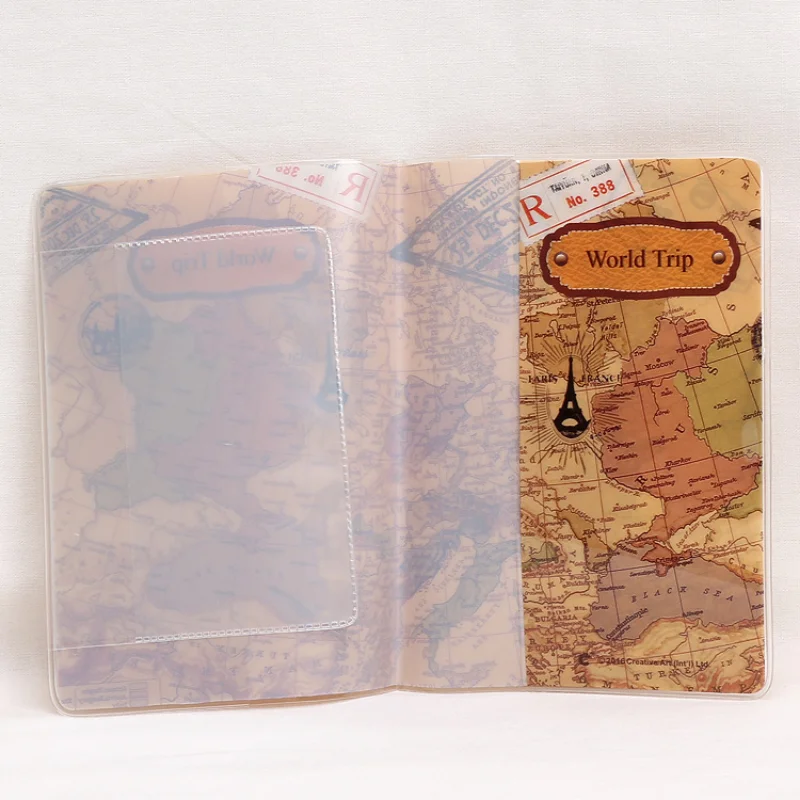 Creative Travel Passport Cover Wallet Bag Letter Men Women Pu Leather ID Address Holder Portable Boarding Travel Accessories,leather wallet,card holder,id card holder,id card case,passport holder