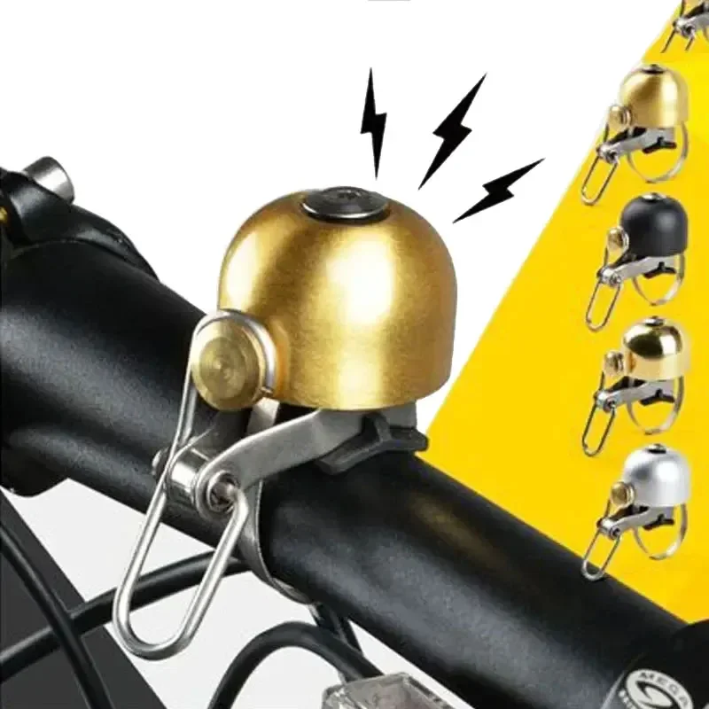 Retro Classical Bicycle Bell Clear Loud Sound Steel Copper MTB Mountain Bike Handlebar Ring Horn Safety Cycling Warning Alarm accessories horn mountain