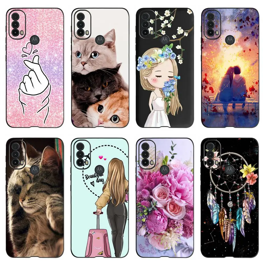 Custodia Verniciata Carina Per Motorola Moto E30 E40 Custodia Morbida In Silicone Fundas Custodia Per Telefono Per Motorola E30 Moto E40 E 30 40 Parau