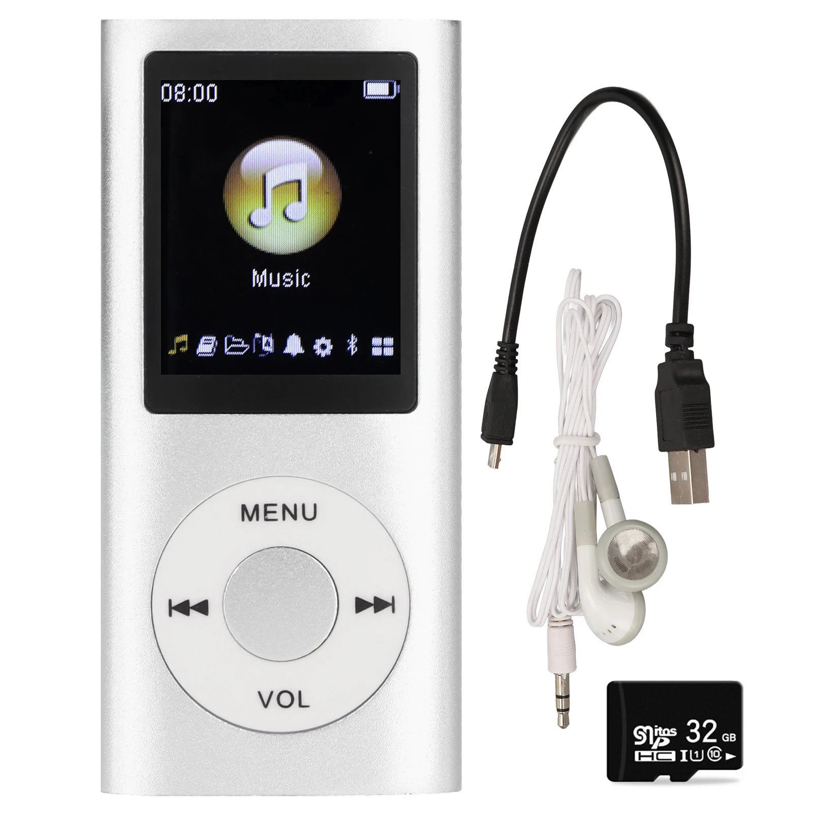 Slim and Stylish 1.8-Inch LCD MP3 Player with Lossless Sound and Multifunctional Features