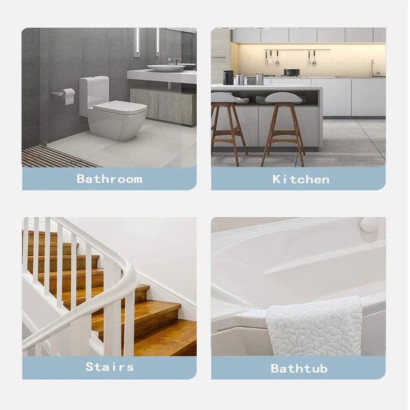 Transparent Non Slip Strips PEVA Home Stairs Bathtubs Showers Floors Anti Stickers Large Size