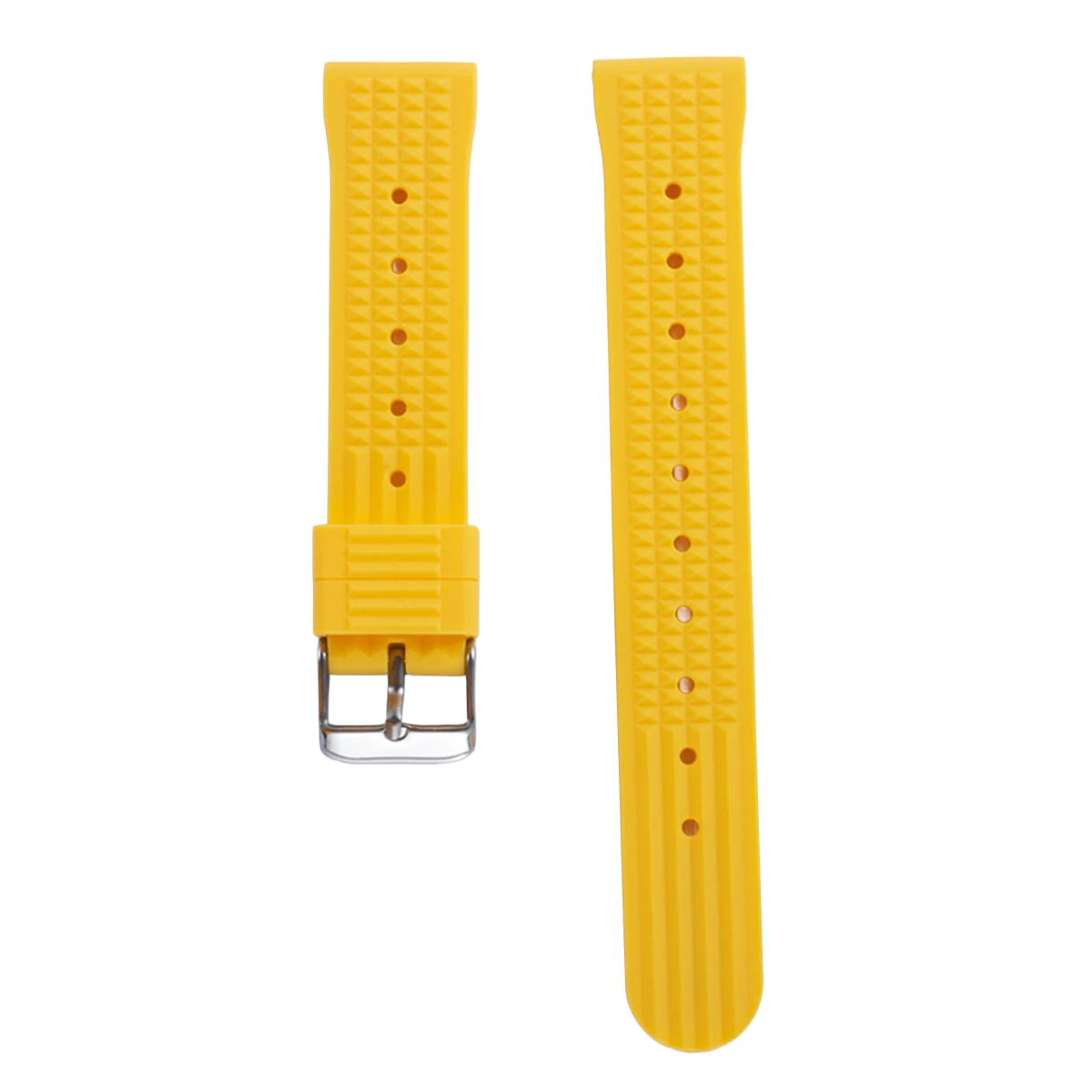 Enhanced Rubber Waffle Watch Strap – Durable, Waterproof, and Comfortable Sports Watchbands with Fast Release