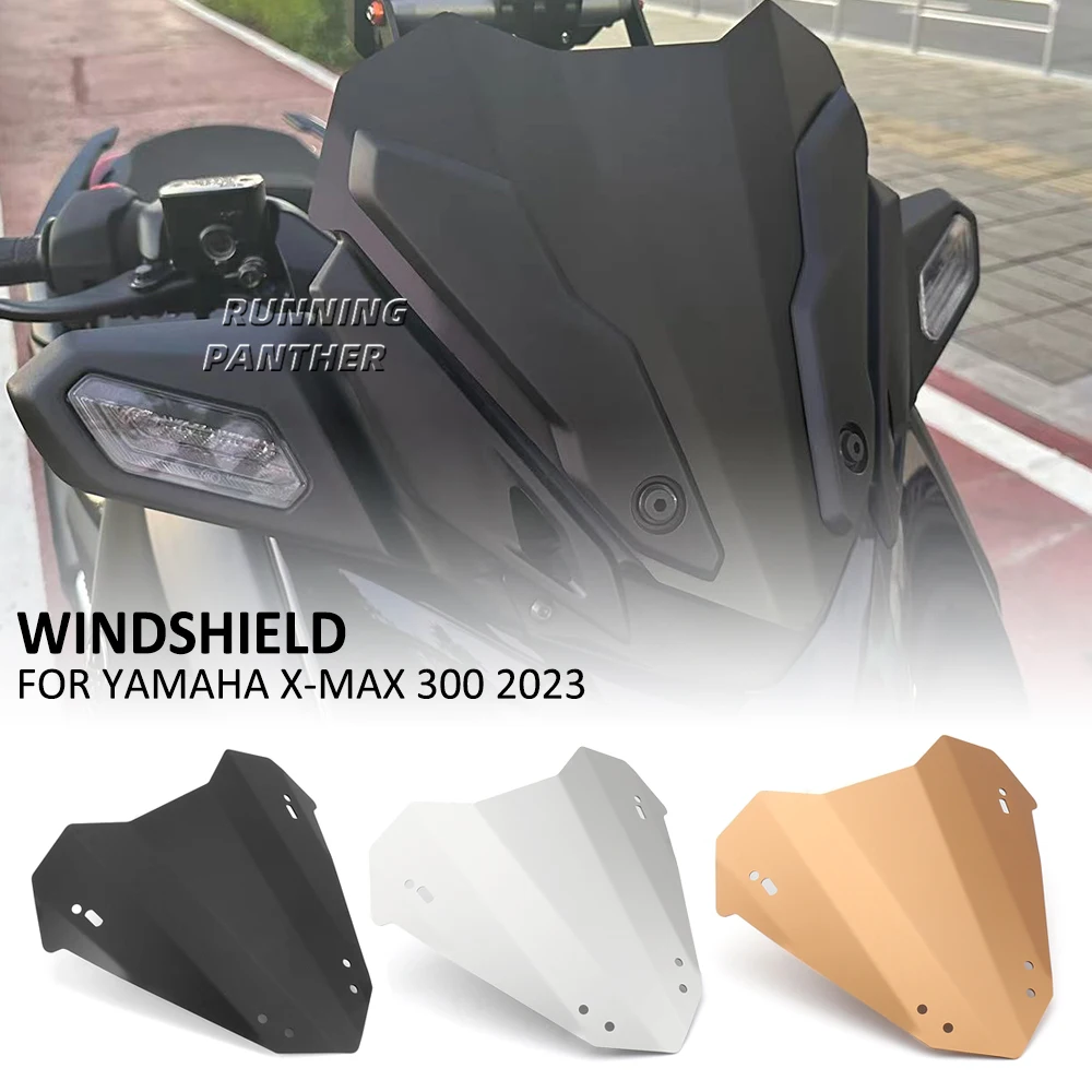 

For Yamaha Xmax X-max 300 Xmax300 X-max300 2023 Motorcycle Front Windscreen Windshield Wind Screen Shield Deflector Protector