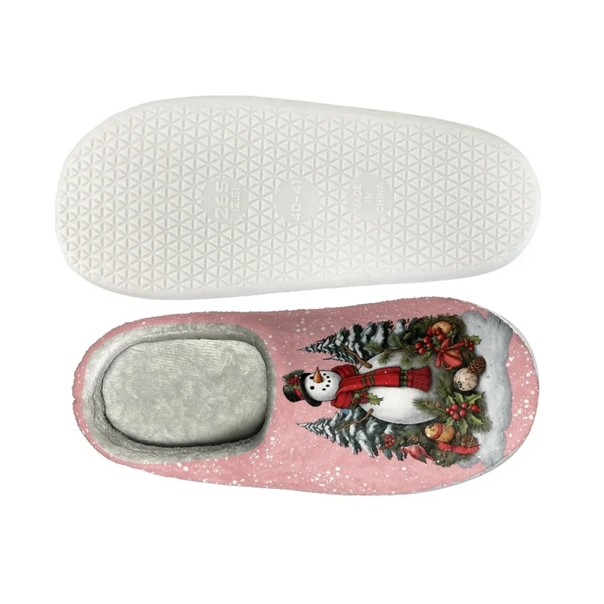 Christmas Design Winter Cozy Warm Flats Slippers Non-slip Couple Cotton Slipper Indoor Casual Floor Shoes Zapatillas Mujer Gifts