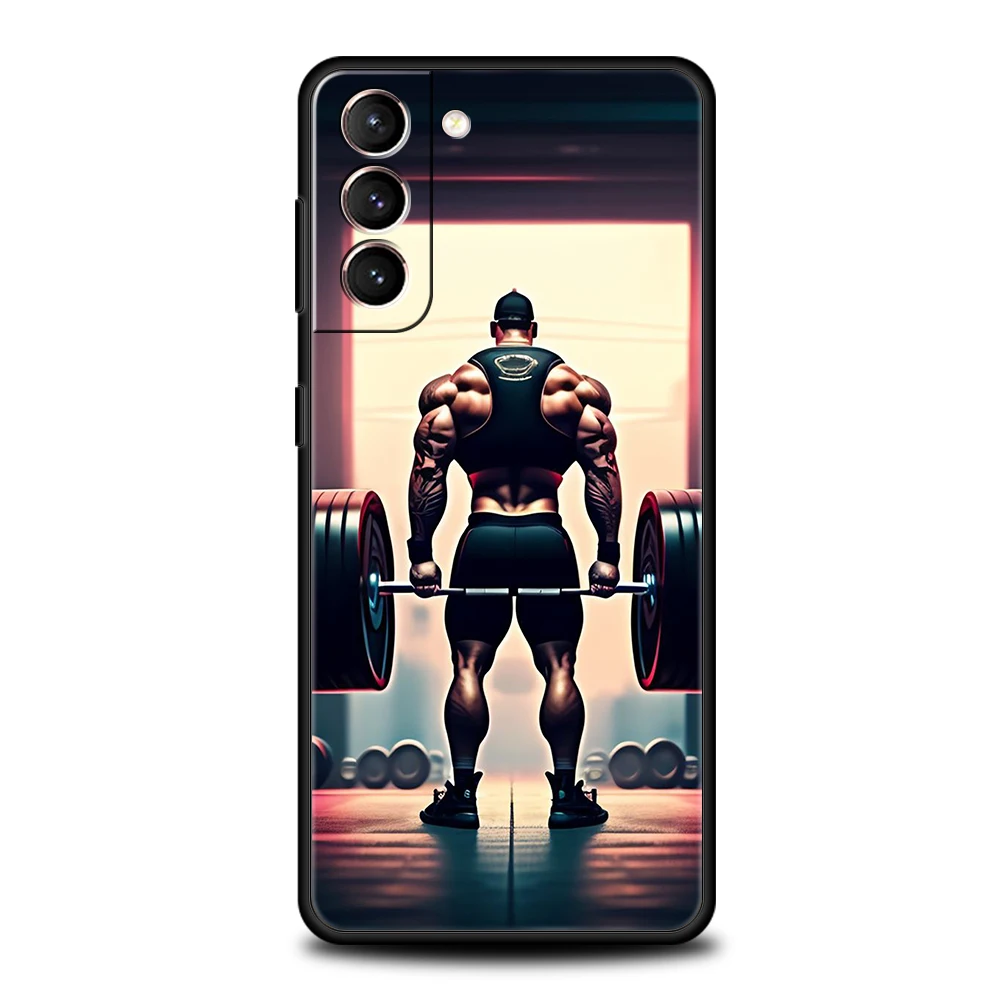 Barbell Deadlift Fitness Silicone Phone Case Cover