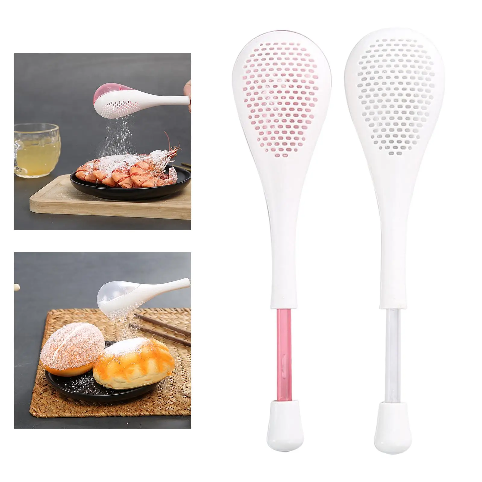 Strainer Ladles Separating ABS Mesh Sifter Spoon Sifting Spoon for Household