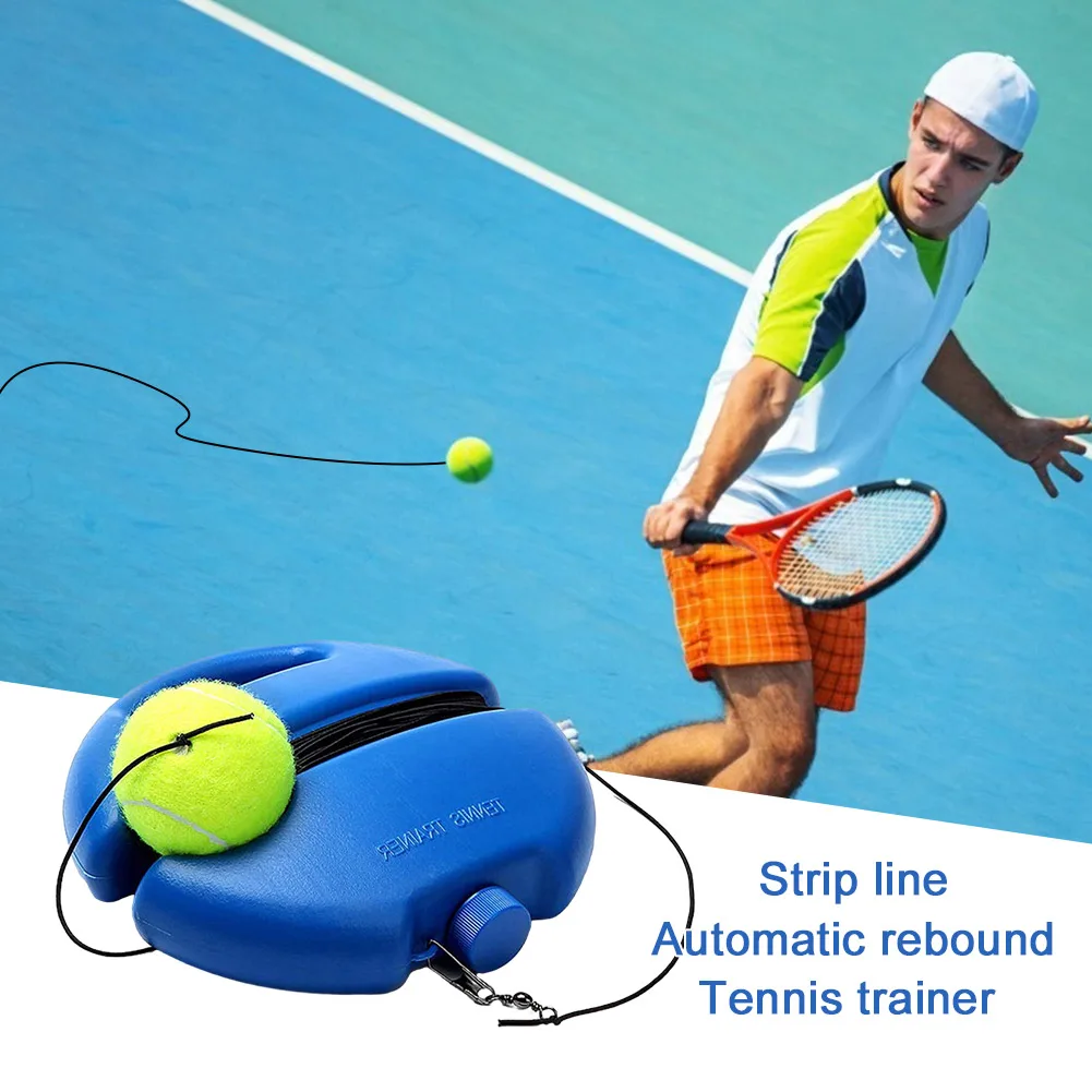 Tennis Accessories Solo Tennis Training Kit Rebound Ball with Long Elastic Rope Rebounder for Self Practice