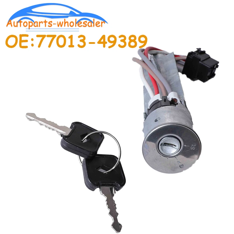 Renault Ignition Switch Barrel Lock 77013-49389 With 2 Keys