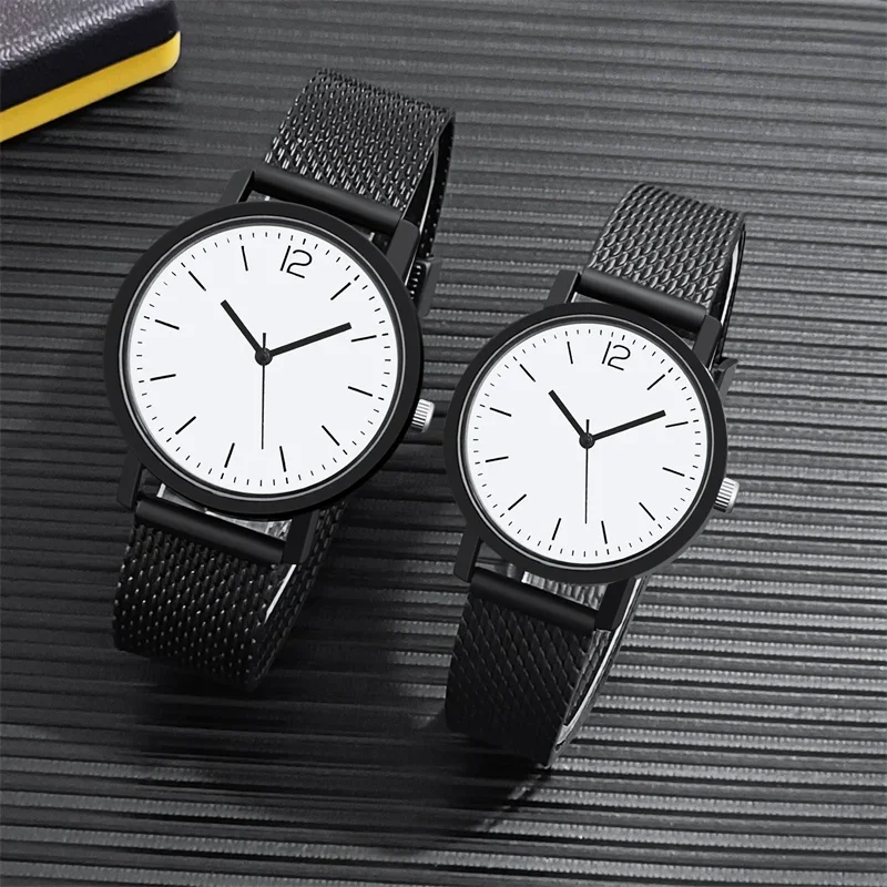 Quartz Watch Womens Watch Fashion Couple Watches Couple Watches for Lovers Fashion Quartz Watches Men Women Wristwatch Student Sports Lovers Clock Reloj