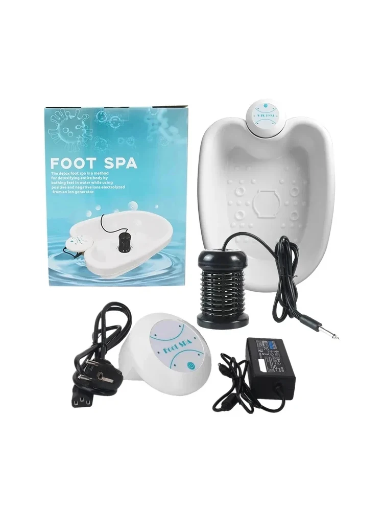 Detox Ion Electric Foot Spa Bath Massager With Basin Vibrating Whirlpool Deep Care Array Foot Bath Detoxification Health Therapy