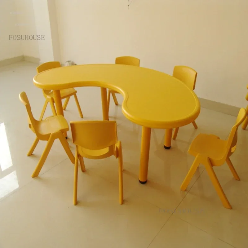 Plastic Study Bedroom Children Tables Home Furniture Writing Table Kindergarten Education Game Desk Child Eating Desks