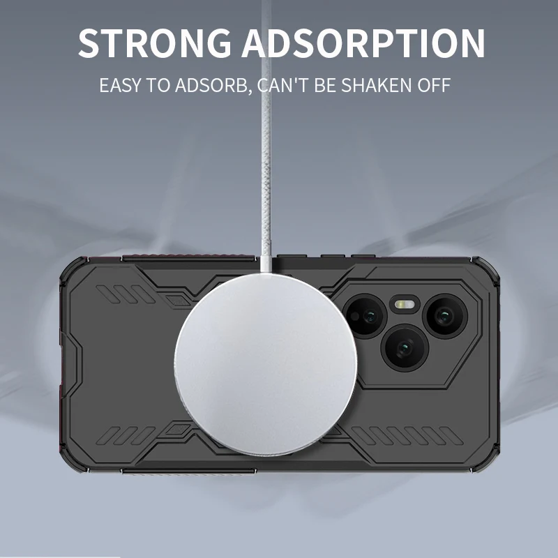 Magnetic Armor Case with Strong Magnet and Heat Dissipation for Full Camera Protection