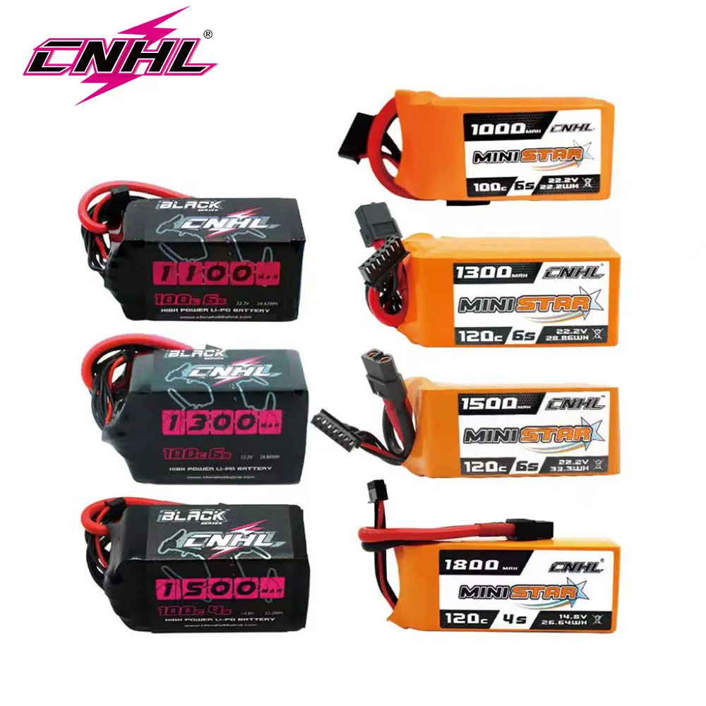 CNHL RC 2S 4S 5S 6S Bateria Lipo 7 4V 14 8V 18 5V 22 2V 1100mah 1300mah 