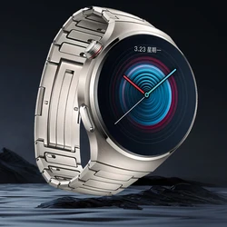 Luxury Titanium Alloy Strap for Premium Smartwatches - Enhanced Metal Bracelet Business Band (Titanium)