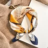 Summer Silk Scarves for Woman Beautiful Pattern Smooth Touch Headscarf Summer Sun Protection Silk Scarf 1