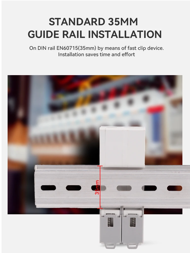 ETEK 1/2/4P  Din Rail Isolating Disconnecting Switch Dual Power Manual Transfer Isolating Switch Interlock Circuit Breaker EKCS