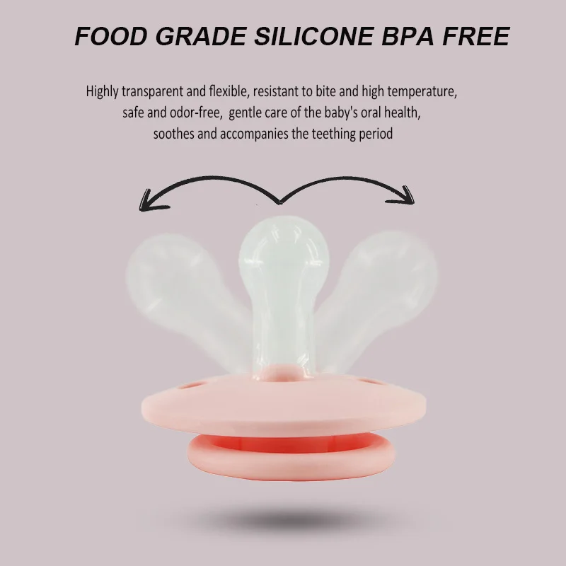 Silicone Baby Nipple BPA Free Infant Pacifier Food Grade Dummies Newborn Soother 1Pc Gift silicone pacifier,pacifier set,baby pacifier