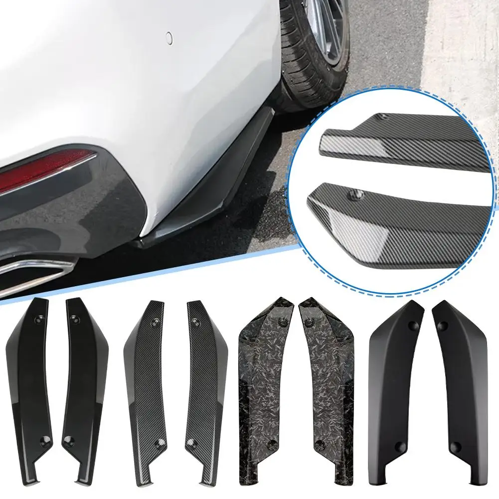 

Universal Car Front Rear Bumper Strip Lip Spoiler Diffuser Protector Winglets Carbon Side Scratch Splitter Skirt Fiber Exte D3Q0