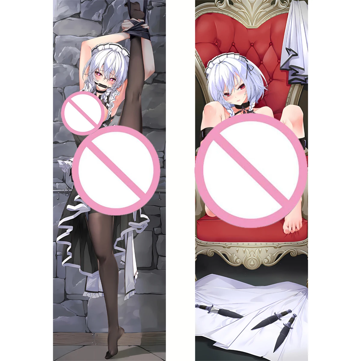 

Подушка для тела Touhou Project Izayoi Sakuya Dakimakura, чехол для взрослых женщин, наволочка для косплея Otaku, длинная обнимающая наволочка