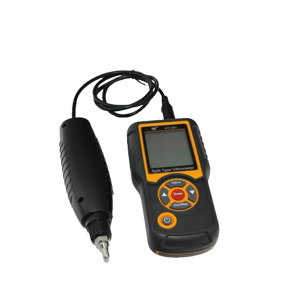 portable vibration meter analyzer meter ht-1201 digital split type vibrometer predictive 2
