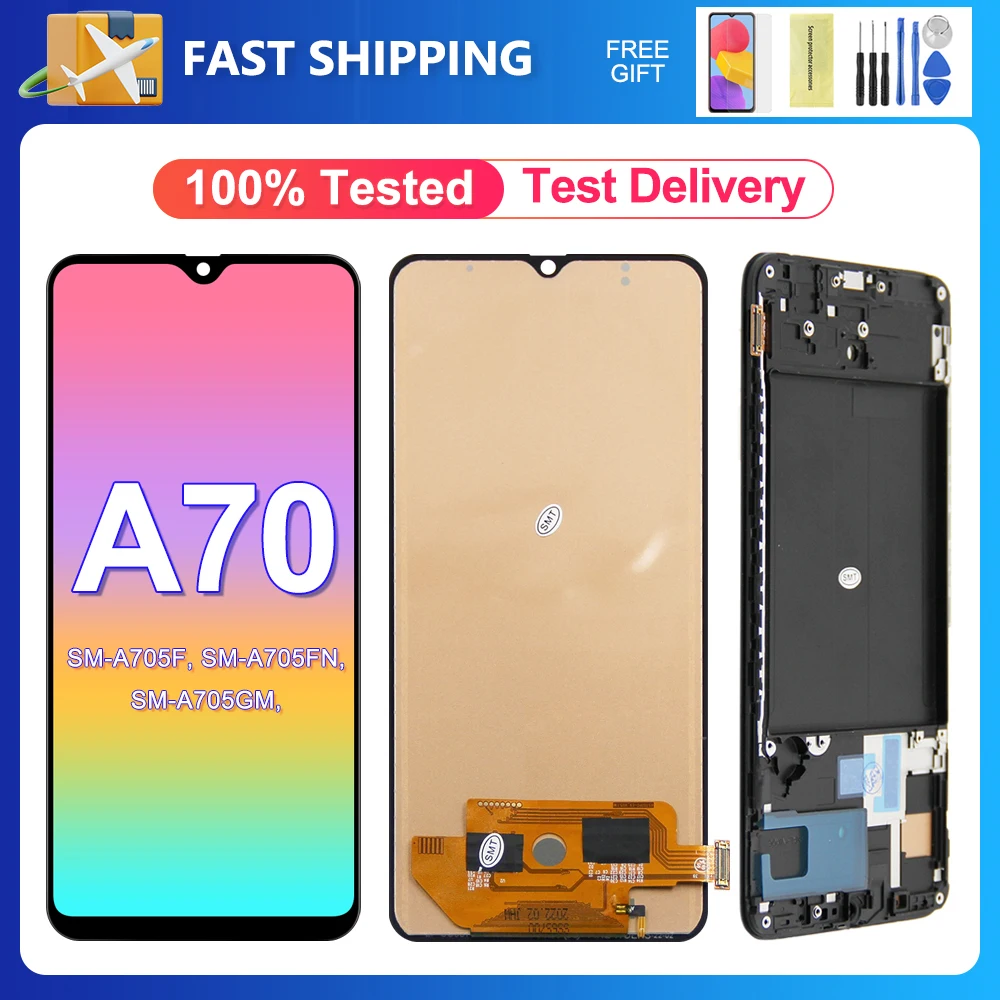 100-Test-6-7-For-Samsung-Galaxy-A70-A705-A705F-SM-A705MN-LCD-Display ...