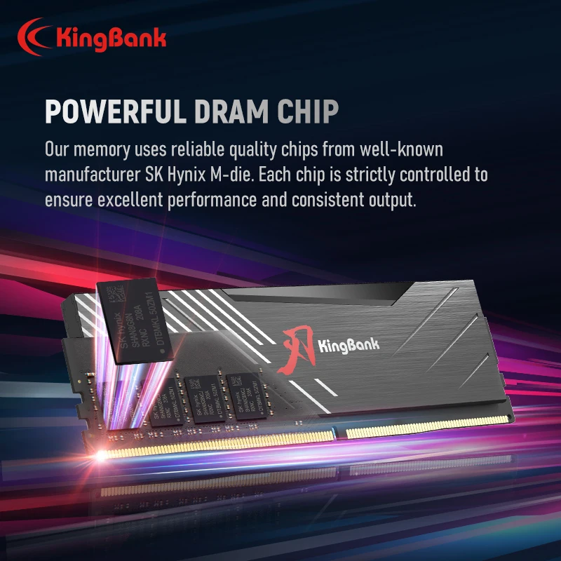 KingBank DDR5 16GBx2 32GBx2 6000 MHz 6400 MHz 288 Pin DIMM Hynix M