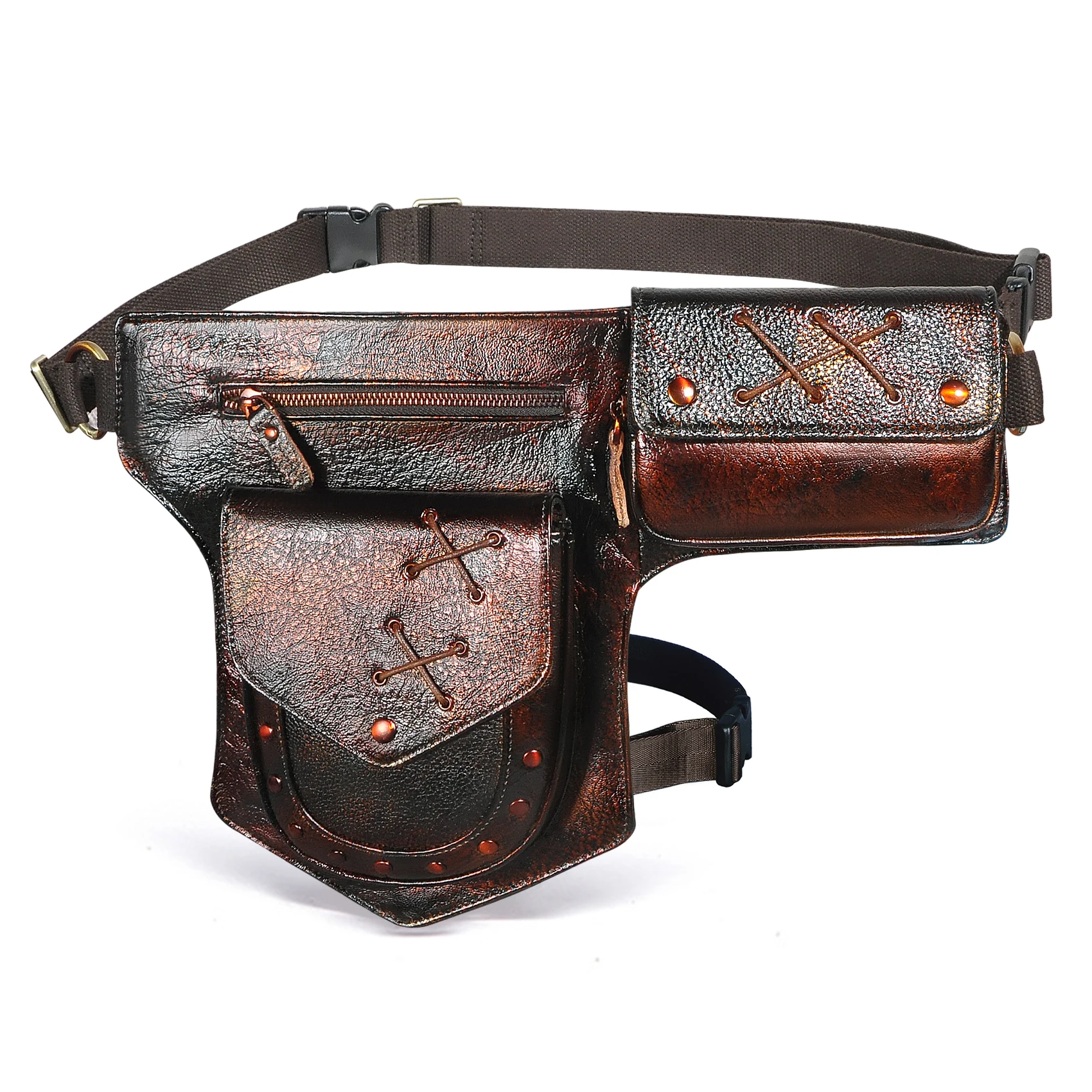 

Женская винтажная маленькая поясная сумка-мессенджер из натуральной кожи, забавная поясная сумка для мужчин, мужская сумка с прямыми штанинами, 211-8