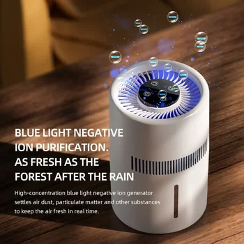 USB Humidifier 4L Large Capacity Mist-free Humidifier with Blue Light Negative Ion Purification For Babies and Pregnant Women 1