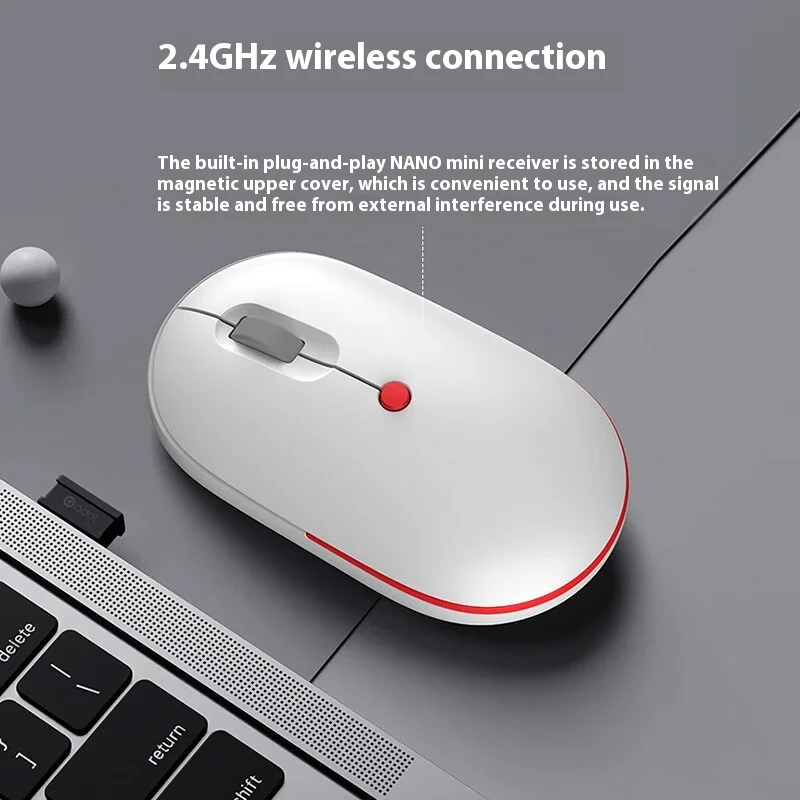 ASUS Adol 2 Wireless Mouse Office Portable Charging Dual Mode 2.4GHz Bluetooth Silent Universal Mice wireless mouse