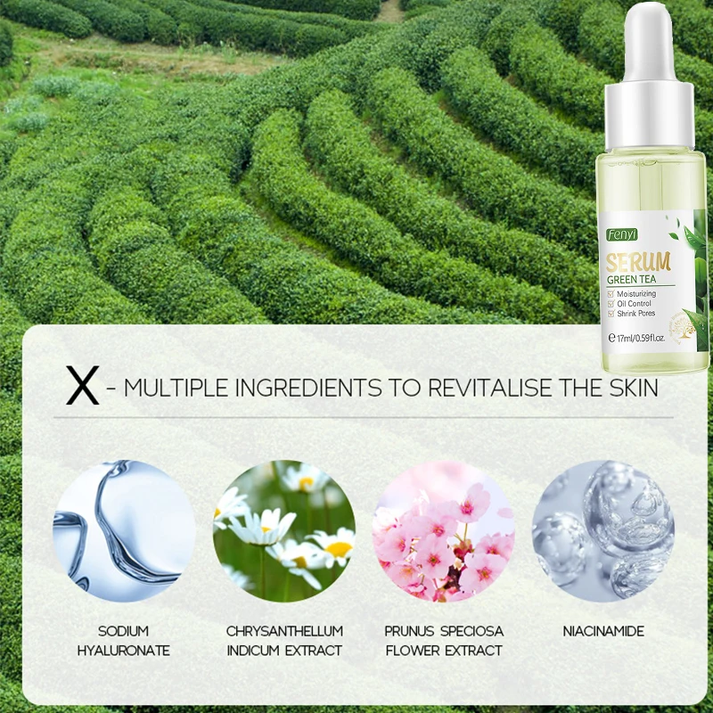 Facial Products Kit Sakura / Green Tea Face Cream Nourishing Skin Face Serum Fade Dark Circle Eye Cream Skincare Korean Cosmetic 4 Facial Products Kit Sakura / Green Tea Face Cream Nourishing Skin Face Serum Fade Dark Circle Eye Cream Skincare Korean Cosmetic - Image 4