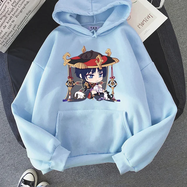 Anime Puxa, Camisa Com Capuz Engraçada, Camisa Kawaii Feminina