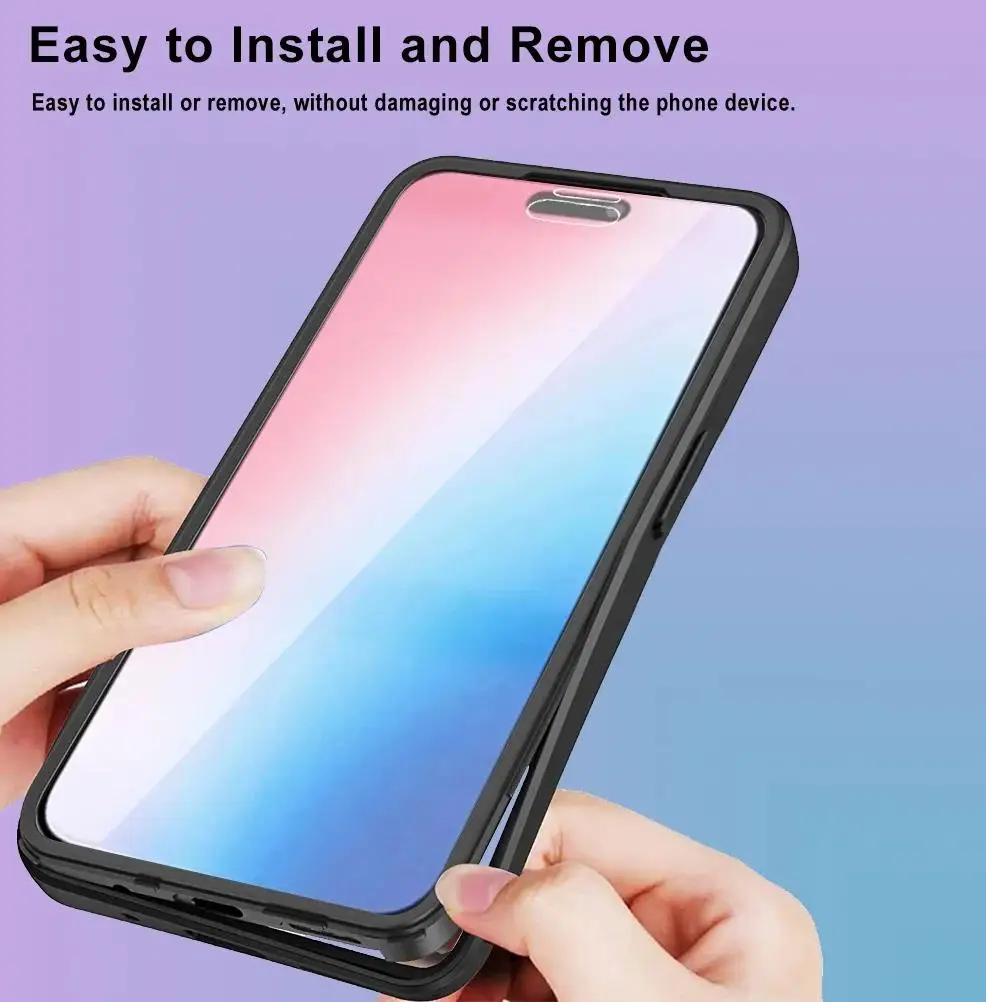 360 Full Body Front+Back Clear Case For iPhone 16 15 14 13 11 12 Pro Max XS X XR 7 8 Plus SE 2022 Silicone Shockproof Cover 3