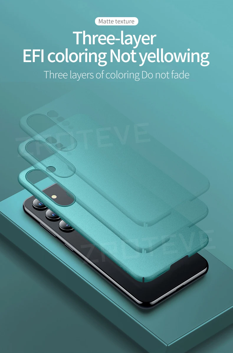 S26 Ultra Case Zroteve Slim Hard PC Matte Cover For Samsung Galaxy S25 Edge S24 Plus S23 S24 FE S22 S20 S21 S10 S25+ Phone Cases