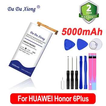 DaDaXiong 5000mAh HB4547B6EBC For HuaWei Honor 6 Plus PE-TL20 UL00 TL10 CL00 Cell Phone Battery