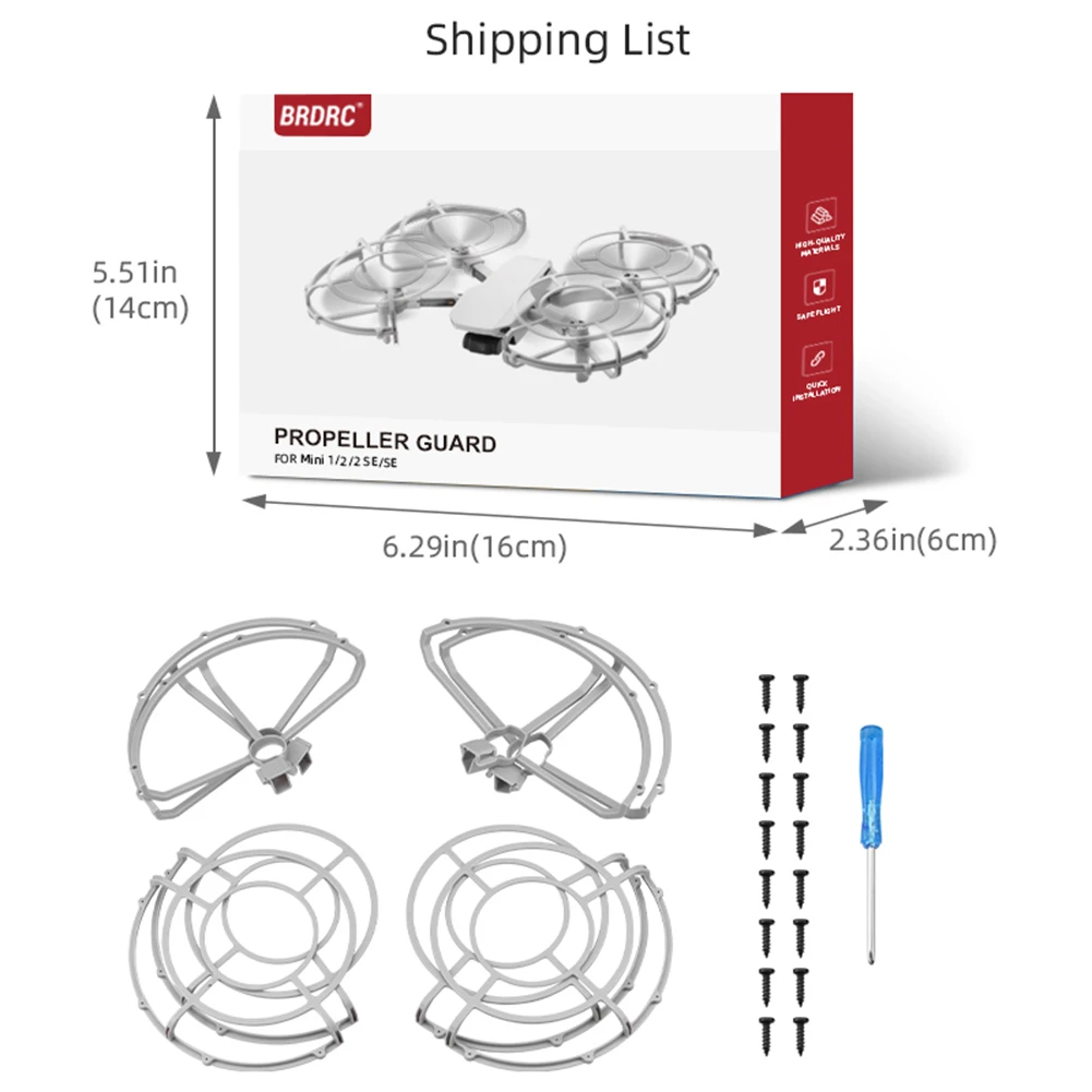 Propeller Guard Set For DJI Mini 2/Mavic Mini/Mini SE/Mini 2 SE Drone Quick Release Propeller Protective Ring Protector drone accessories,propeller protector,tripod propeller protection kit