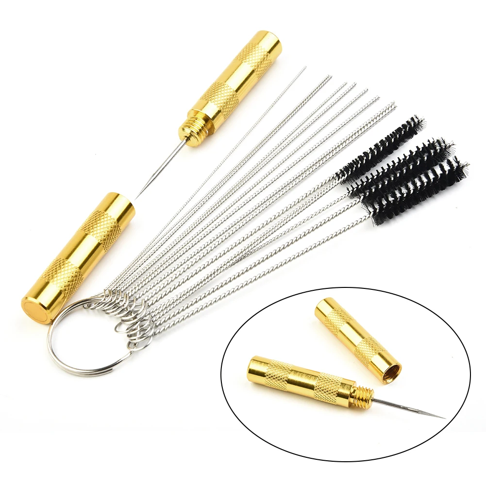 

Needle Tool Comprehensive Car Windscreen Jet Nozzle Cleaning and Washer Adjustment Tool with Needle and Brushes