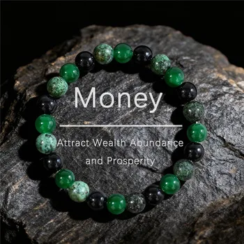 Green Beaded Bracelet 1