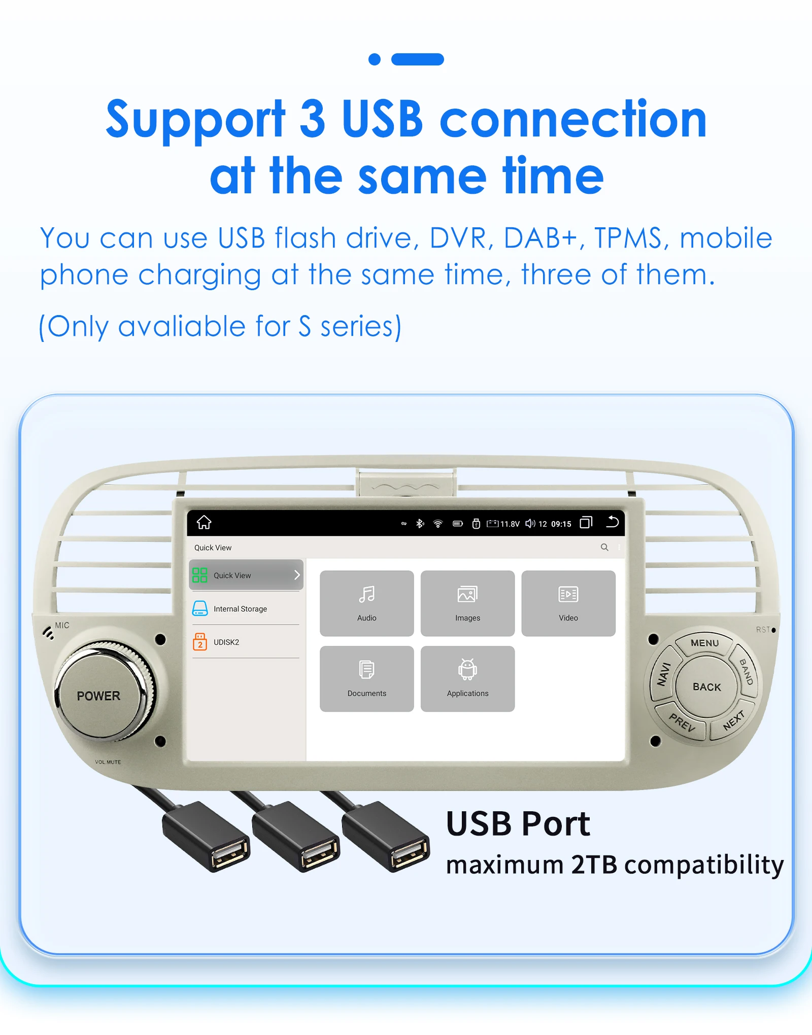 1Din Android 12 AI Stimme Carplay Android Auto Radio Für FIAT 500 Auto Multimedia GPS 4G autoradio RDS 4G-LET SWC KEINE DVD – Detail 32