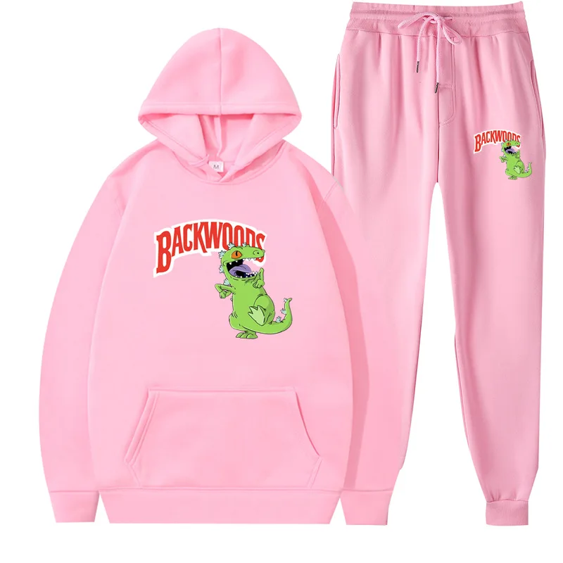 2024 Autumn And Winter Brand Backwoods Men's Suit Fleece Hoodie  Trousers Thick Warm Sports Women's 4