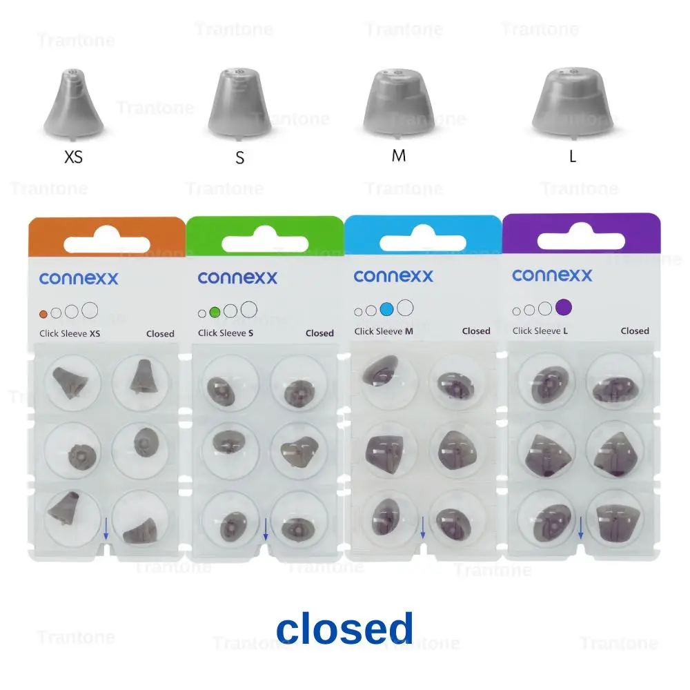 Description Picture 2 of itemSignia Rexton Vibe Hearing aid open dome connexx click sleeve closed eartips for open fit and CIC ITC ITE Hearing Aids