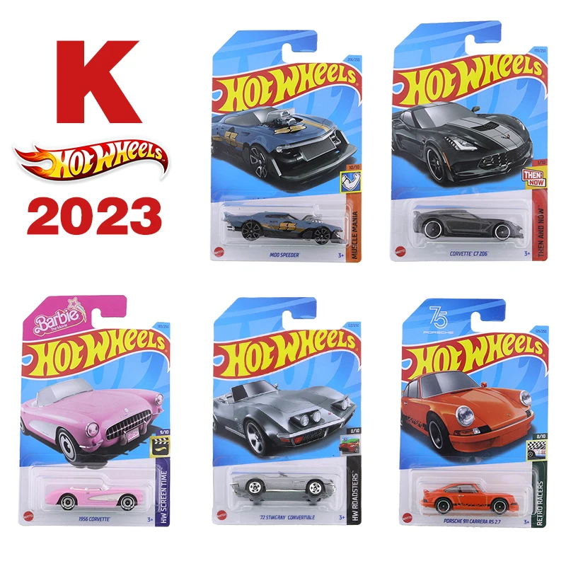 2023K Original Hot Wheels Modello Di Auto In Lega 1956 Corvette El Segundo Coupe Dodge Viper Rt/10 Dune Crusher Modello Di Auto Giocattolo Per Ragazzi