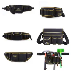 Oxford Cloth Waist Tool Pack Multifunctional with Adjustable Belt Waterproof Tool Bag Pouch Wear Resistant Tool Pocket Hardware